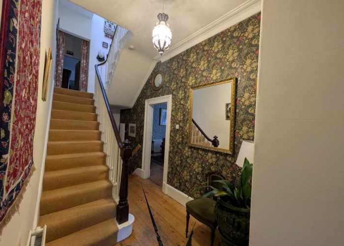 4. Stairway / Staircase, Hall, Pattern Wallpaper