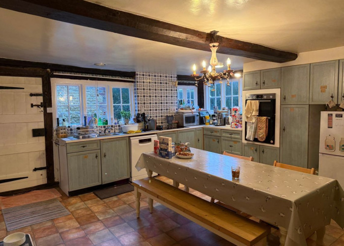 2. Kitchen, Kitchen (Coloured units), Kitchen (Rustic), Kitchen With Table, Tiled Floor