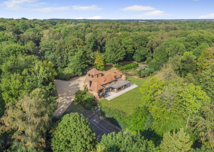 2. Exterior, Driveway, Woodland, Tennis Court