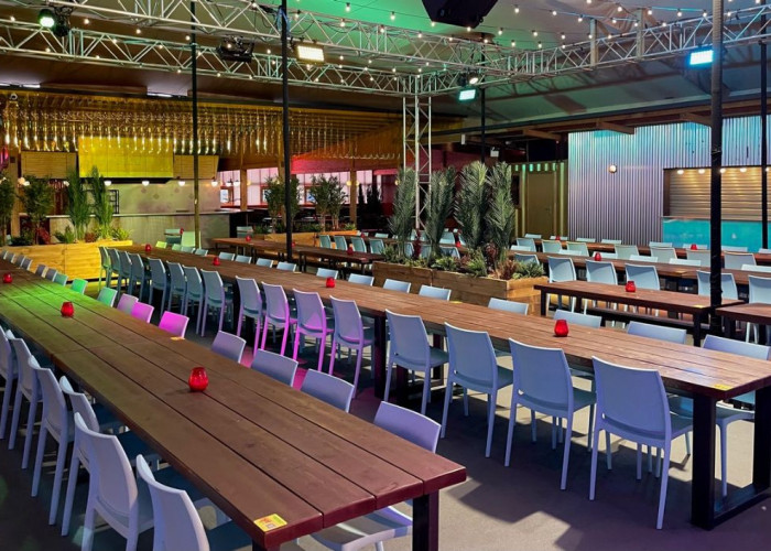 Industrial Style Events Space with Bar and Stage for Filming