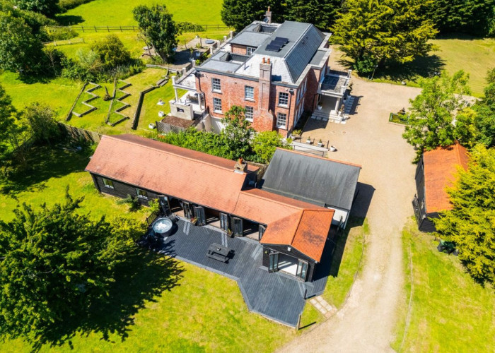 1. Driveway, Barn, House / Cottage Exterior, Patio / Veranda, Lawn