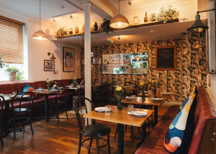 3. Restaurant, Pattern Wallpaper, Pub / Bar