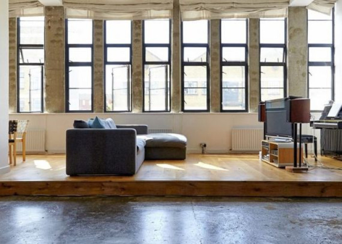 2. Livingroom, Warehouse, Flats / Appartments, Open-plan, Wooden Floor