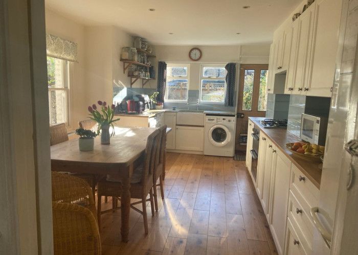 6. Kitchen (Cream or White units), Wooden Floor