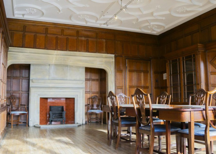 17. Library / Bookshop, Fireplace