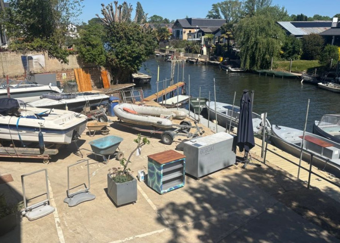 Working Boatyard on the Thames for filming