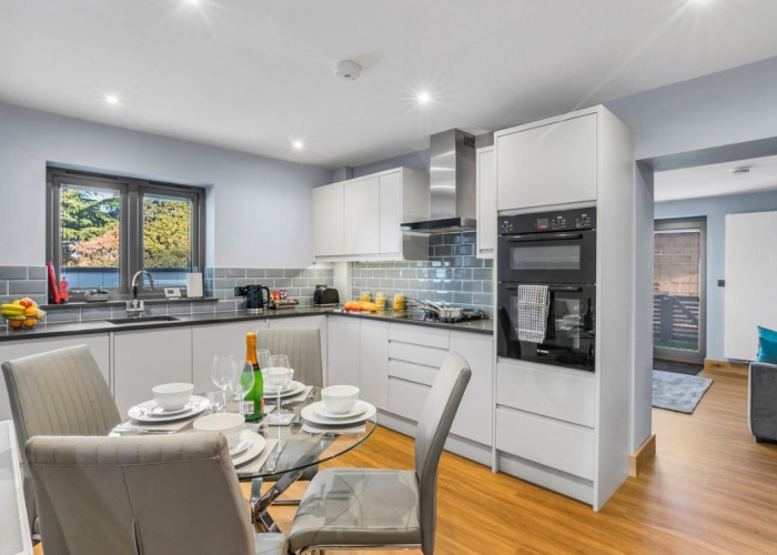 2. Kitchen, Kitchen With Table, Kitchen (White units)