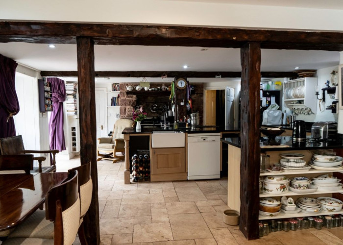 14. Kitchen, Open-plan, Tiled Floor