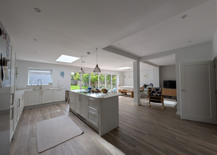 9. Kitchen, Kitchen (With Island), Kitchen (Cream or White units), Family Home, Open-plan, Skylight, neutral colours