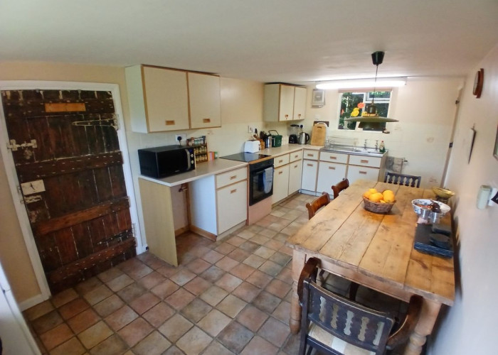 12. Kitchen (Cream or White units), Kitchen (Rustic), Kitchen With Table, Tiled Floor