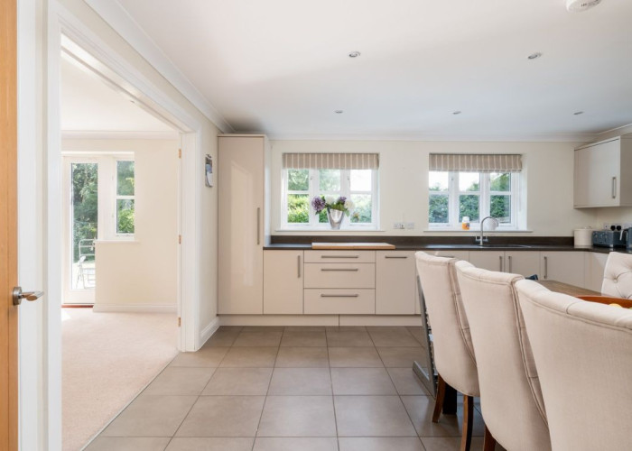 11. Kitchen, Kitchen (Cream or White units), Kitchen With Table, Tiled Floor
