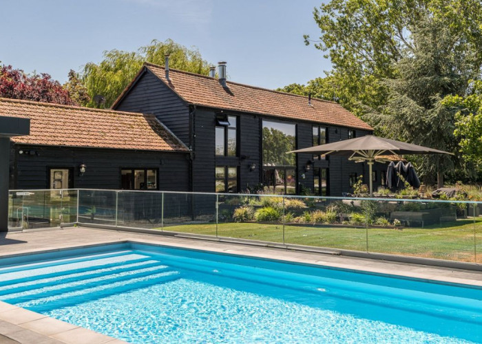 Stunning Black Essex Barn Conversion With Extensive Grounds For Filming