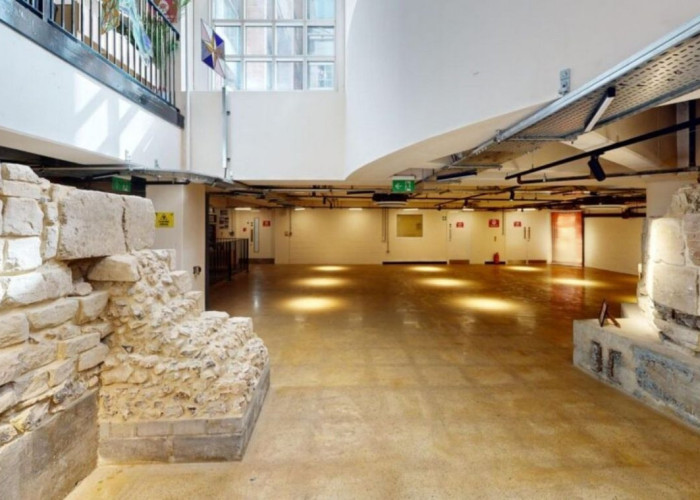 Open Plan Basement Venue With Saxon Remains for Filming