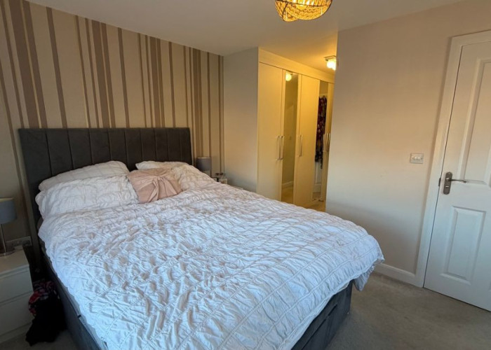 Bed, Bedroom at Modern Detached Home In Cheshire For Filming, Cheshire