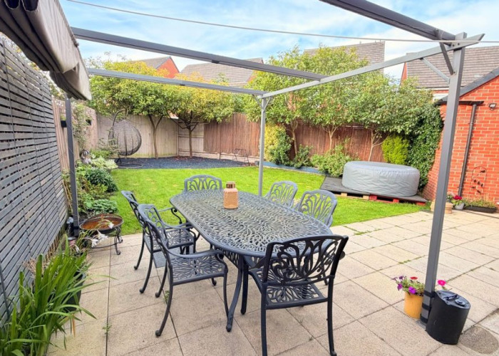 Patio / Veranda at Modern Detached Home In Cheshire For Filming, Cheshire