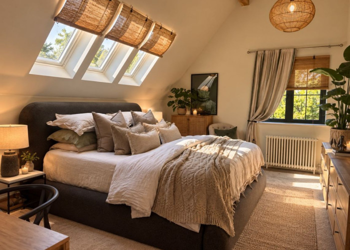 Bedroom (Double) at A Beautiful Countryside Barn Conversion For Filming, Warwickshire