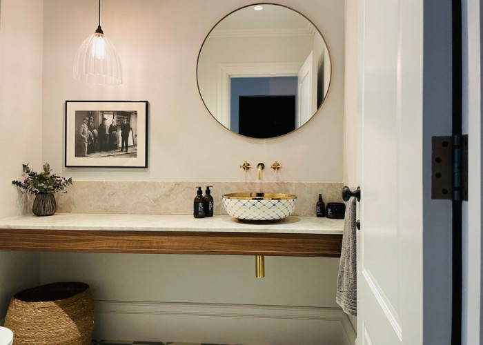 Interior design, Bathroom Sink at Victorian Riverside Five Bedroom House With A Terrace For Filming, Middlesex