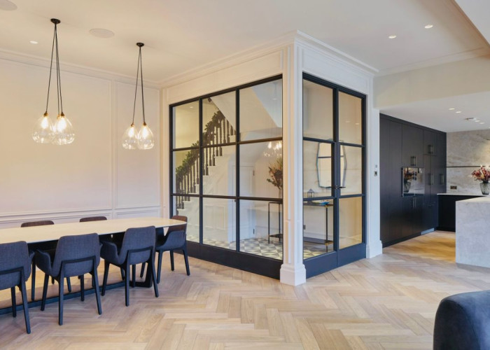 Interior design, Flooring at Victorian Riverside Five Bedroom House With A Terrace For Filming, Middlesex