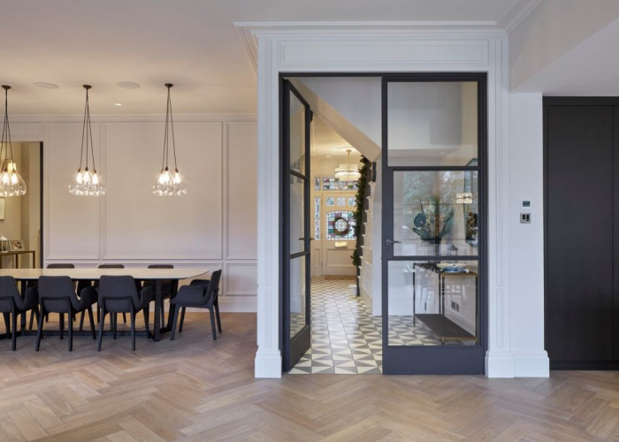 Interior design, Flooring at Victorian Riverside Five Bedroom House With A Terrace For Filming, Middlesex