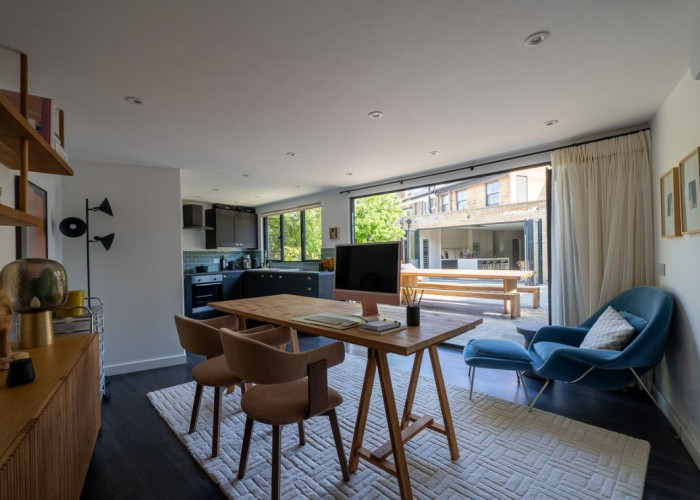 Furniture, Interior design at Victorian Terrace with Large Open Plan Space For Filming, London