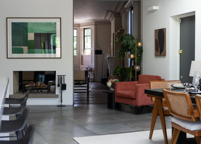 Furniture, Interior design at Victorian Terrace with Large Open Plan Space For Filming, London