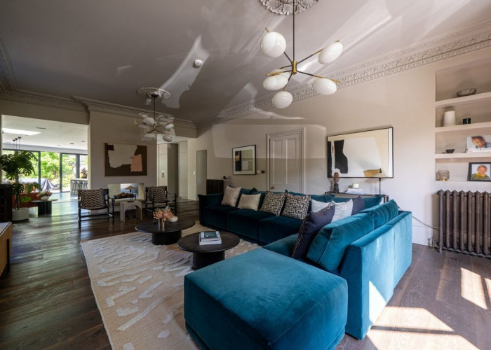 Furniture, Interior design at Victorian Terrace with Large Open Plan Space For Filming, London