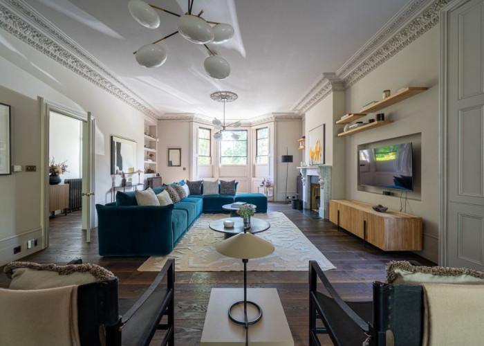Furniture, Interior design at Victorian Terrace with Large Open Plan Space For Filming, London