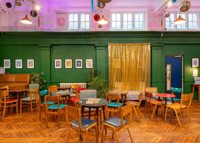 Furniture, Interior design at Studio Space And Bar In East London For Filming, London