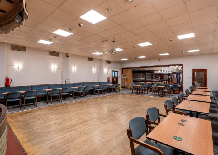 Flooring, Ceiling at Traditional Working Men's Club In North London For Filming, London