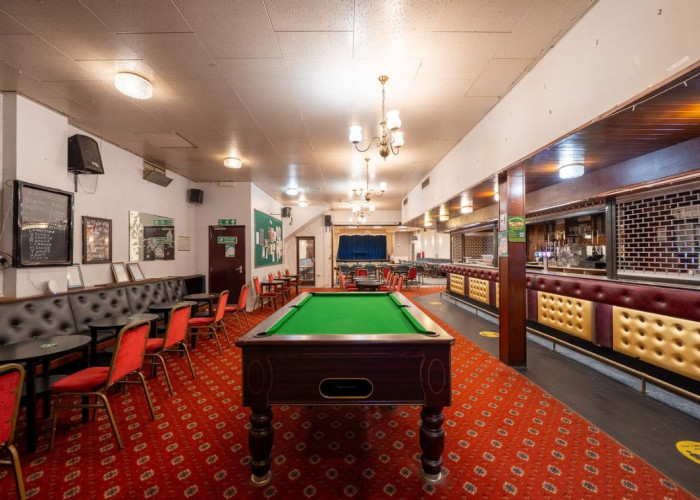 Interior design, Floor at Traditional Working Men's Club In North London For Filming, London