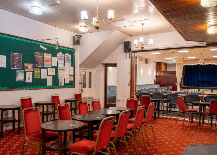 Flooring, Interior design at Traditional Working Men's Club In North London For Filming, London