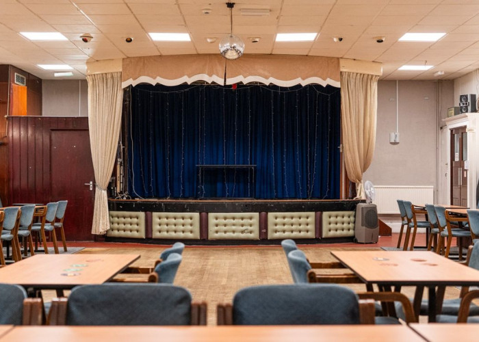 Furniture, Interior design at Traditional Working Men's Club In North London For Filming, London