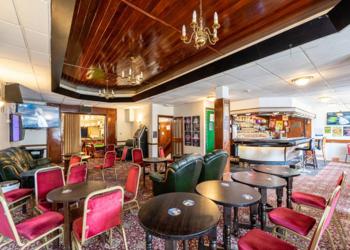 Ceiling at Traditional Working Men's Club In North London For Filming, London