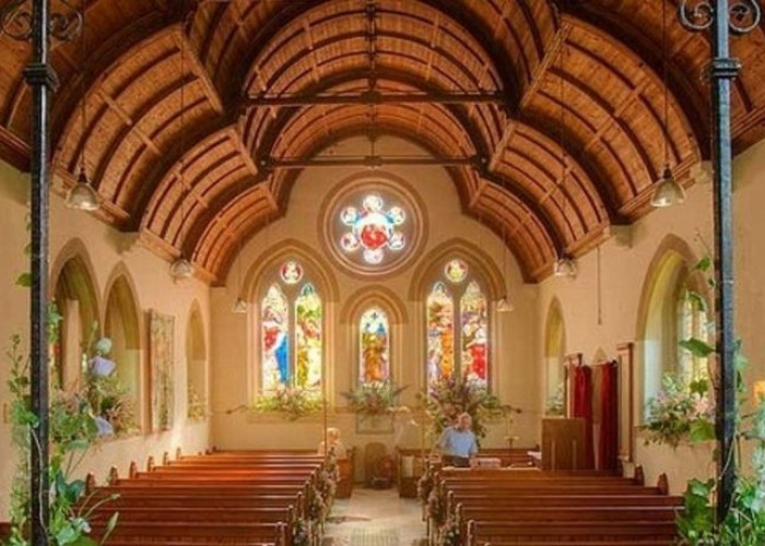 Architecture, Place of worship at Arts And Crafts Style Victorian Church For Filming, Hertfordshire