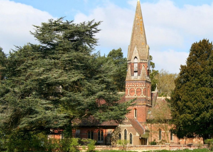 Grass, Nature at Arts And Crafts Style Victorian Church For Filming, Hertfordshire
