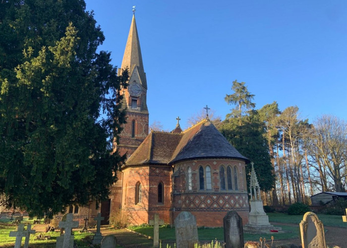 Grass, Nature at Arts And Crafts Style Victorian Church For Filming, Hertfordshire