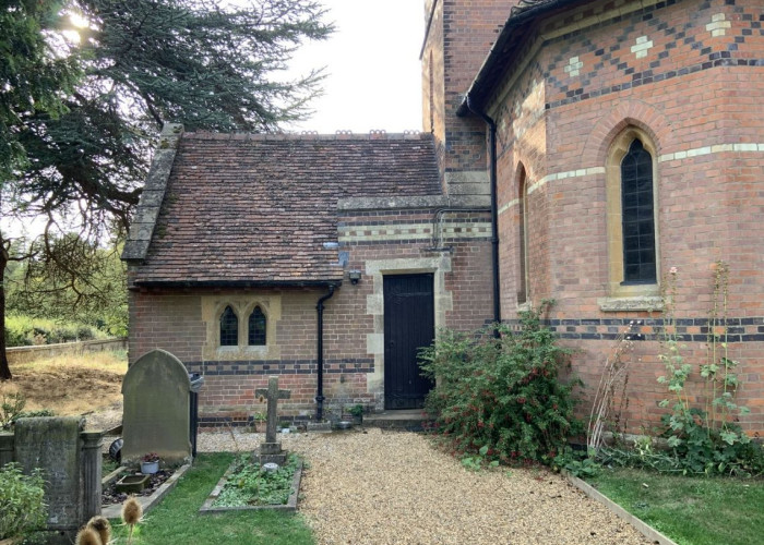 Shrub, Rural area at Arts And Crafts Style Victorian Church For Filming, Hertfordshire