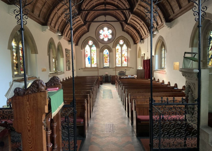 Interior design, Place of worship at Arts And Crafts Style Victorian Church For Filming, Hertfordshire