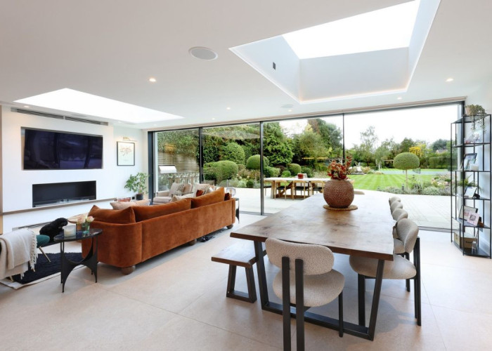 Open-plan at Beautiful Contemporary Home In Buckinghamshire For Filming, Buckinghamshire