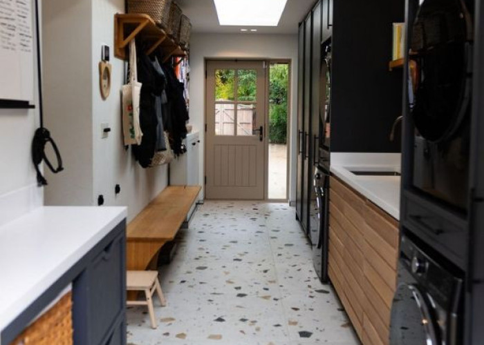 Wall, Flooring at Beautiful Contemporary Home In Buckinghamshire For Filming, Buckinghamshire