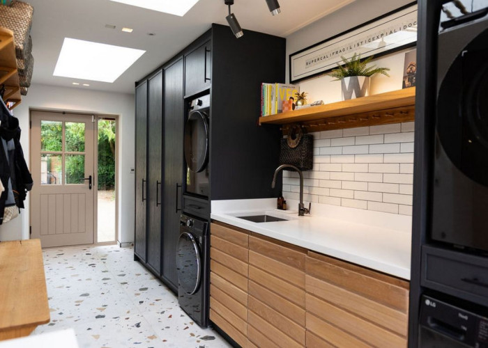Utility Room at Beautiful Contemporary Home In Buckinghamshire For Filming, Buckinghamshire