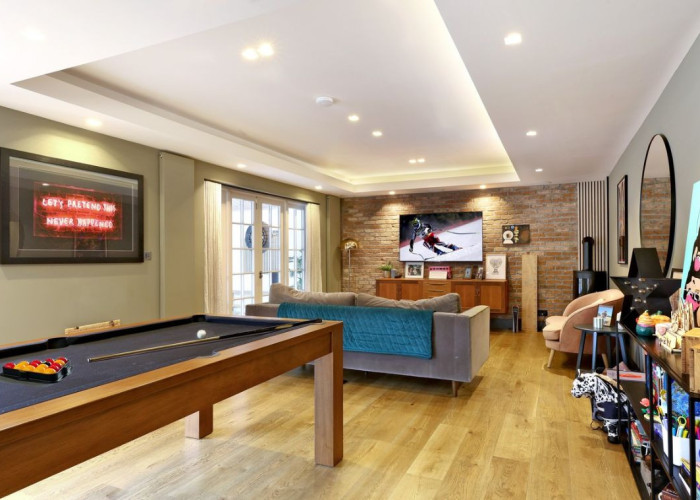 Games Room at Beautiful Contemporary Home In Buckinghamshire For Filming, Buckinghamshire