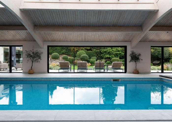 Swimming pool, Composite material at Beautiful Contemporary Home In Buckinghamshire For Filming, Buckinghamshire