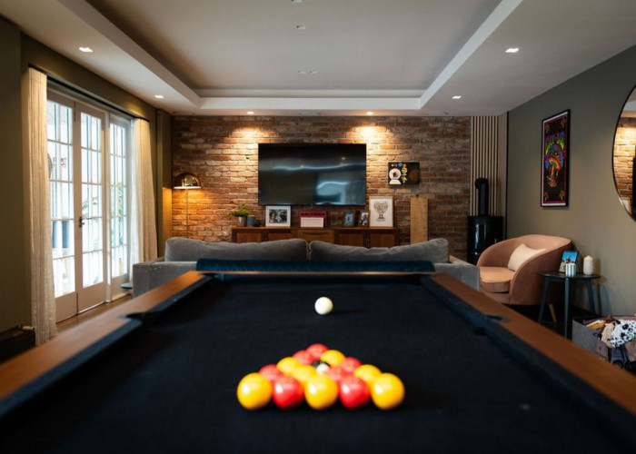 Billiard table, Furniture at Beautiful Contemporary Home In Buckinghamshire For Filming, Buckinghamshire