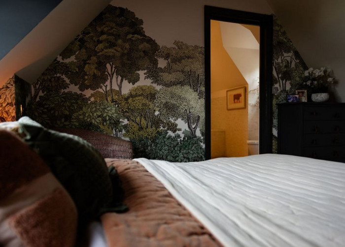 Bedroom, Bedding at Beautiful Contemporary Home In Buckinghamshire For Filming, Buckinghamshire