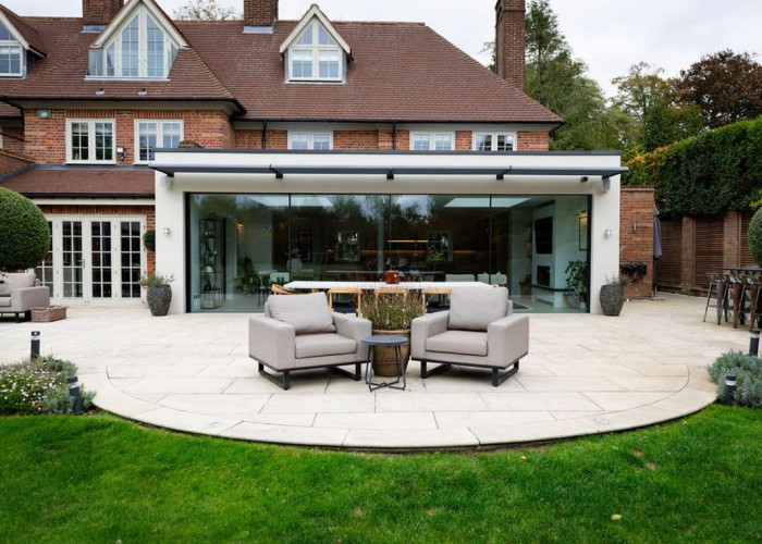 Patio / Veranda at Beautiful Contemporary Home In Buckinghamshire For Filming, Buckinghamshire