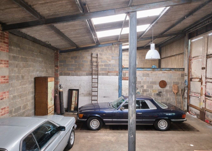 Ceiling, Automobile repair shop at Industrial Garage And Workshop For Filming, Norfolk