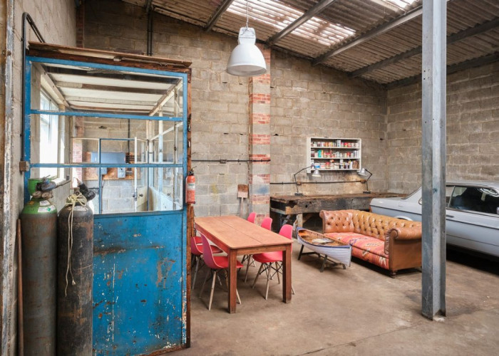 Wall, Furniture at Industrial Garage And Workshop For Filming, Norfolk