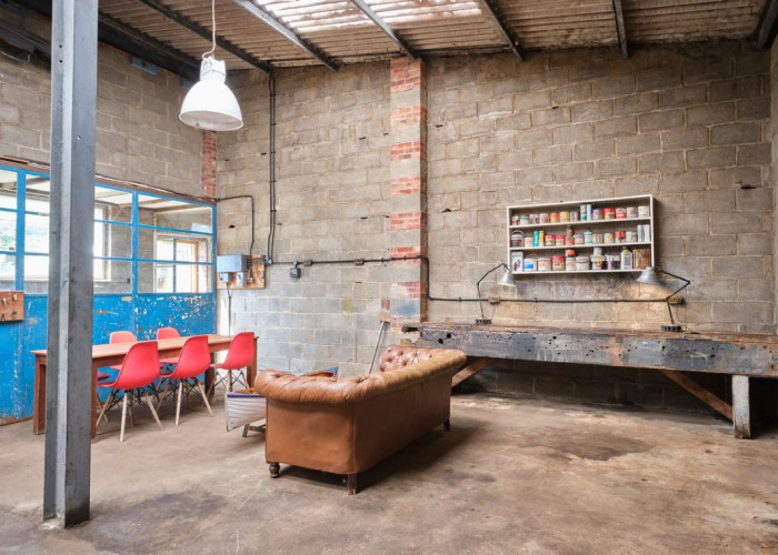 Wall, Furniture at Industrial Garage And Workshop For Filming, Norfolk