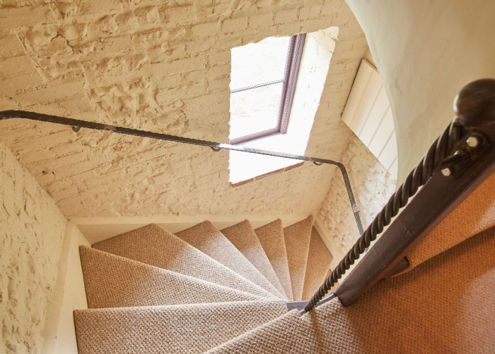 Stairs, Handrail at Spacious Three Storey House For Filming, Norfolk